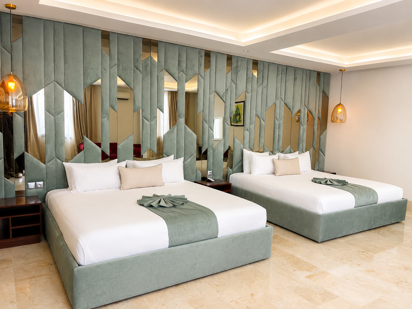 Family suite with two beds